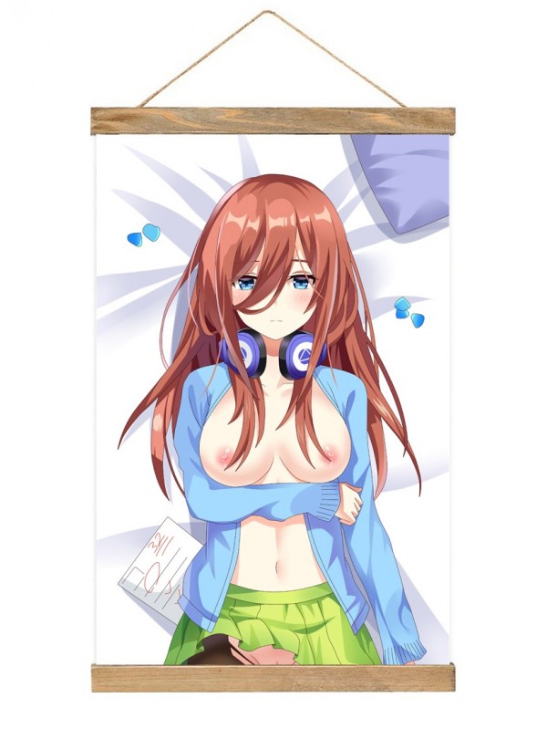 Coolest Wall Scroll Posters The Quintessential Quintuplets Miku Nakano Nakano Nino 40x60cm(23.6x15.7in)