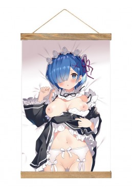 Cheap Anime Wall Scroll Re Zero Rem 40x60cm(23.6x15.7in)