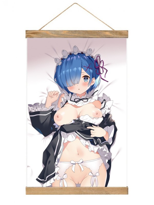 Cheap Anime Wall Scroll Re Zero Rem 40x60cm(23.6x15.7in)