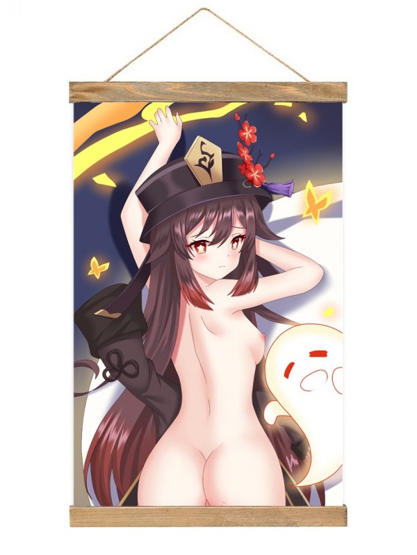 Unique Wall Scroll Hanger Genshin Impact Hutao 40x60cm(23.6x15.7in)