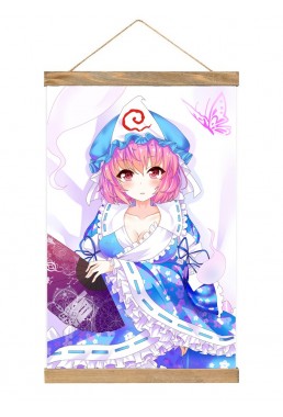 Premium Wall Scroll Decor Anime Touhou Project Yuyuko Saigyouji 40x60cm(23.6x15.7in)