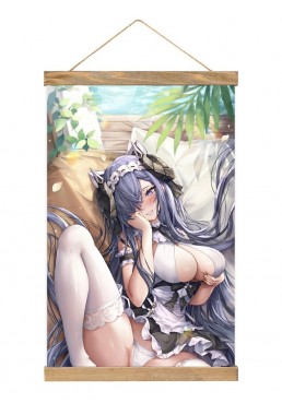 Clearance Wall Scroll Poster Anime Azur Lane Kms August Von Parseval  40x60cm(23.6x15.7in)