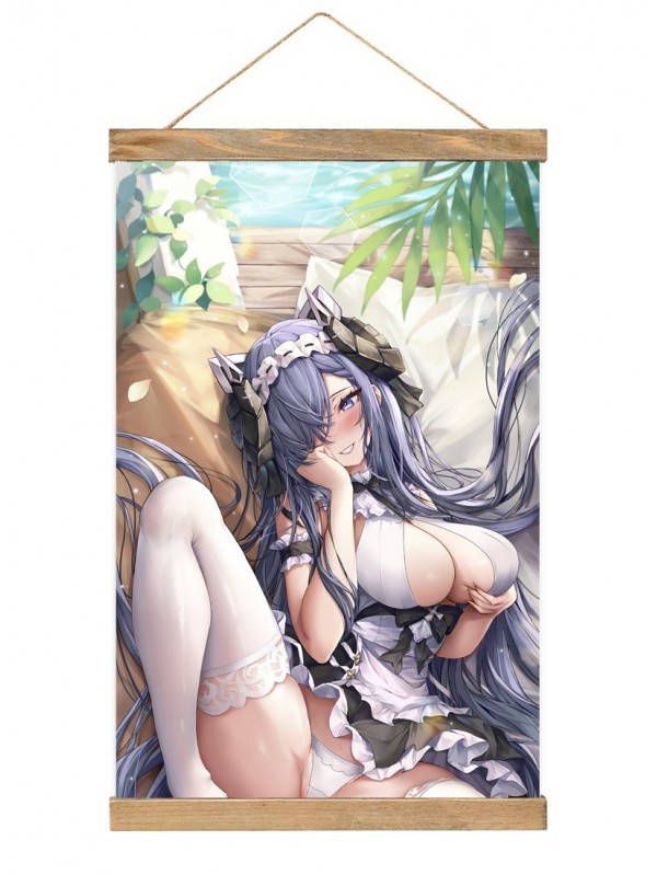 Clearance Wall Scroll Poster Anime Azur Lane Kms August Von Parseval  40x60cm(23.6x15.7in)