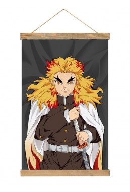 Funny Anime Wall Scroll Sexy Demon Slayer Kimetsu No Yaiba Rengoku Kyoujurou 40x60cm(23.6x15.7in)