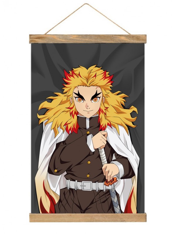 Funny Anime Wall Scroll Sexy Demon Slayer Kimetsu No Yaiba Rengoku Kyoujurou 40x60cm(23.6x15.7in)