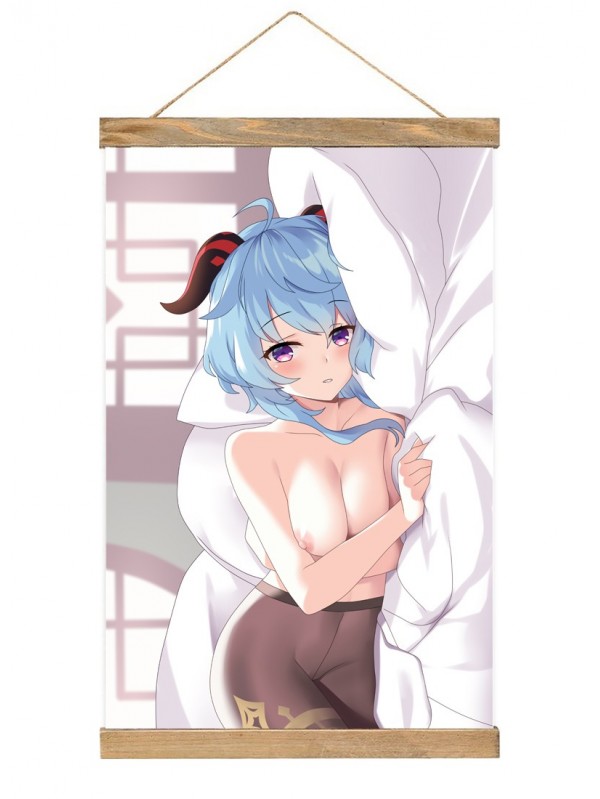 Special Anime Wall Scroll Hanger Genshin Impact Ganyu 40x60cm(23.6x15.7in)