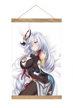 Hot Sale Japanese Wall Scroll Hangers Genshin Impact Shenhe 40x60cm(23.6x15.7in)