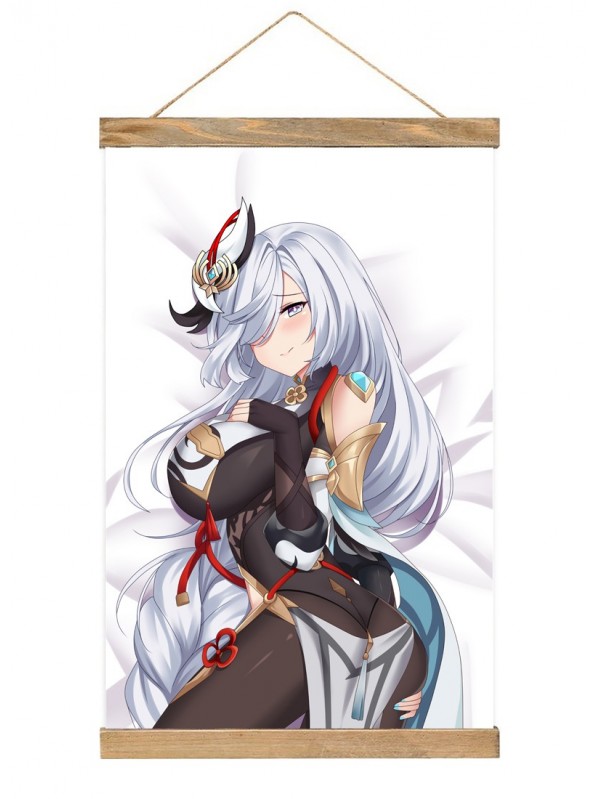 Hot Sale Japanese Wall Scroll Hangers Genshin Impact Shenhe 40x60cm(23.6x15.7in)