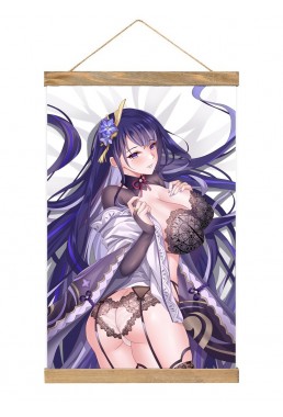 Feature Japanese Wall Scroll Genshin Impact Raiden Shogun Baal 40x60cm(23.6x15.7in)