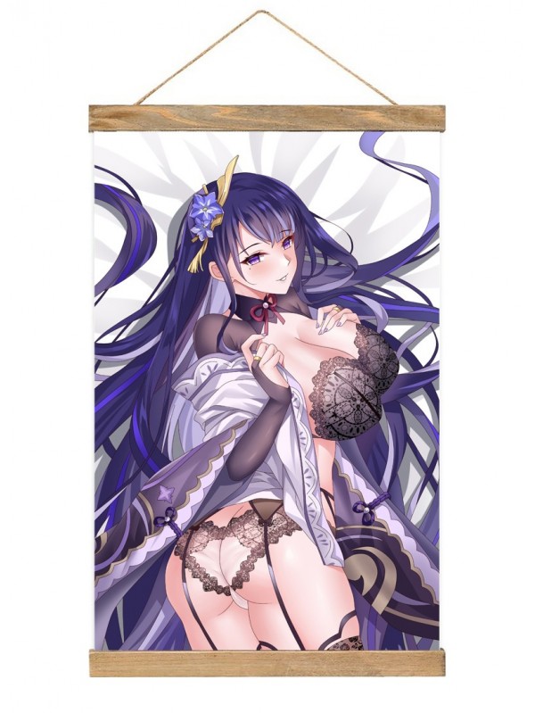 Feature Japanese Wall Scroll Genshin Impact Raiden Shogun Baal 40x60cm(23.6x15.7in)
