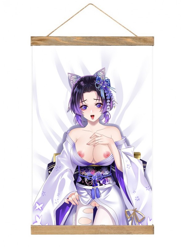 Fashion Wall Scroll Poster Demon Slayer Kimetsu No Yaiba Kochou Shinobu 40x60cm(23.6x15.7in)