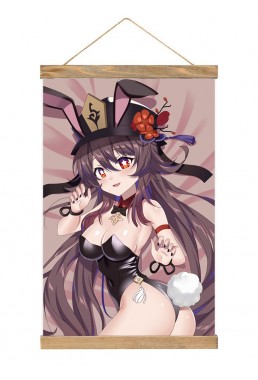 Shopping Anime Wall Scroll Poster Genshin Impact Hutao 40x60cm(23.6x15.7in)