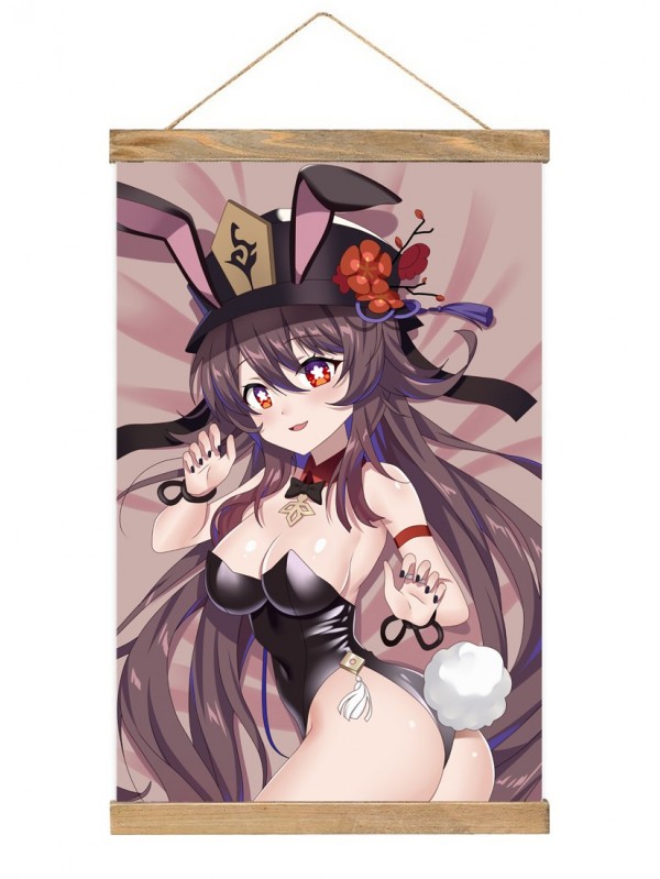 Shopping Anime Wall Scroll Poster Genshin Impact Hutao 40x60cm(23.6x15.7in)