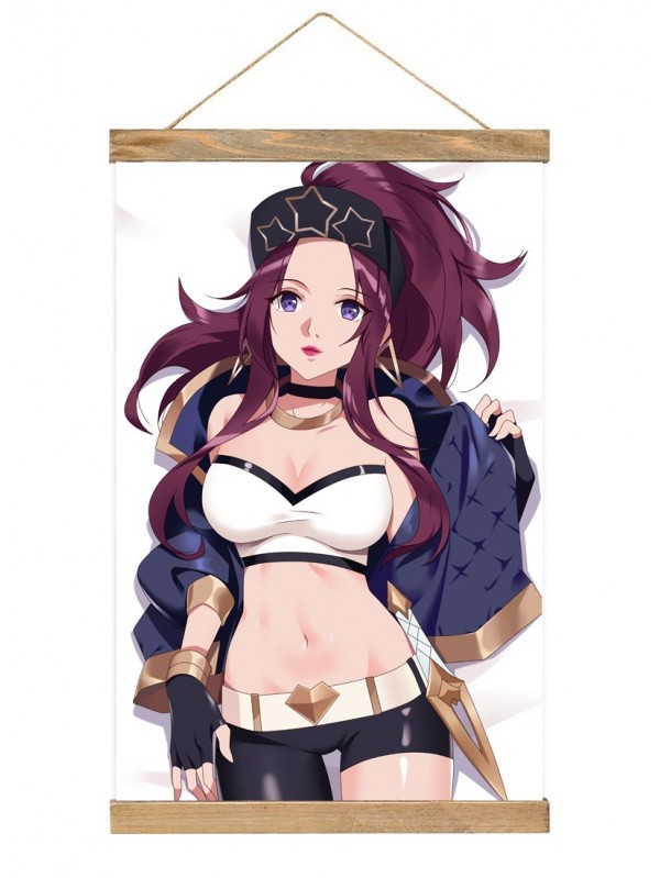 Custom Wall Scroll Hanging League Of Legends Akali 40x60cm(23.6x15.7in)