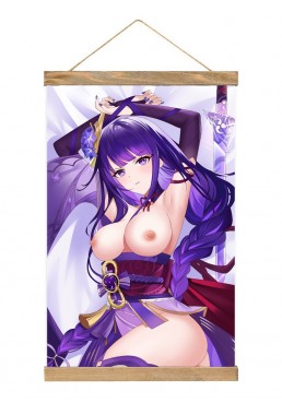 Discount Wall Scroll Poster Anime Genshin Impact Raiden Shogun Baal 40x60cm(23.6x15.7in)