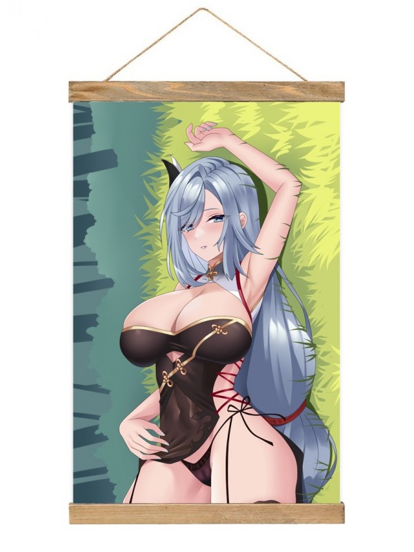 Shopping Wall Scroll Hanger Genshin Impact Shenhe 40x60cm(23.6x15.7in)