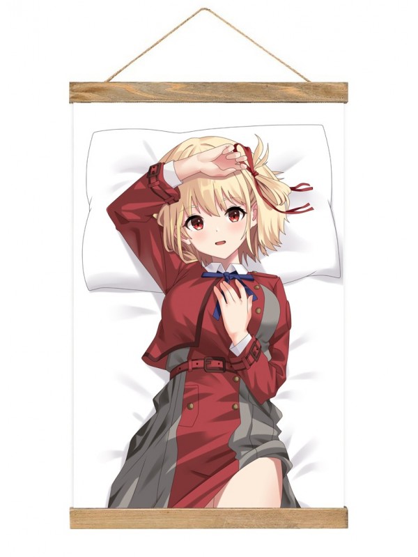 Best Wall Scroll Decor Anime Lycoris Recoil Nishikigi Chisato 40x60cm(23.6x15.7in)