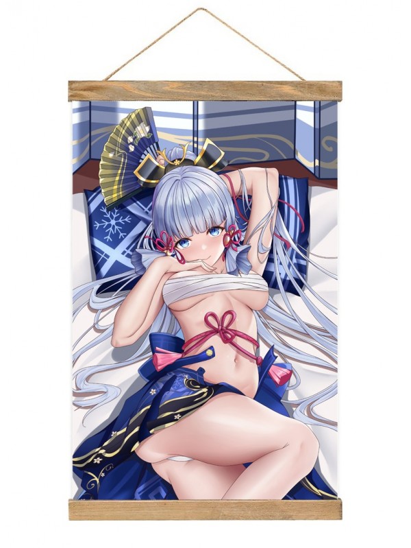 Fashion Anime Wall Scroll Poster Genshin Impact Kamisato Ayaka 40x60cm(23.6x15.7in)