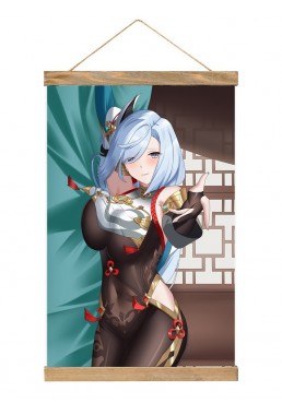 Funny Wall Scroll Hanger Genshin Impact Shenhe 40x60cm(23.6x15.7in)