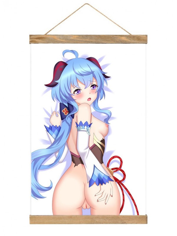 Funny Japanese Wall Scroll Genshin Impact Ganyu 40x60cm(23.6x15.7in)