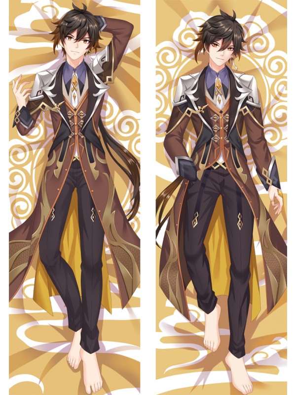 Genshin Impact Zhongli Anime Dakimakura japanese pillowcase