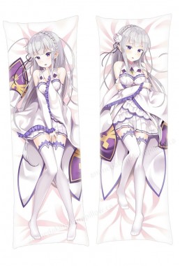 Emilia Re Zero Anime Dakimakura Japanese Hugging Body Pillow Cover