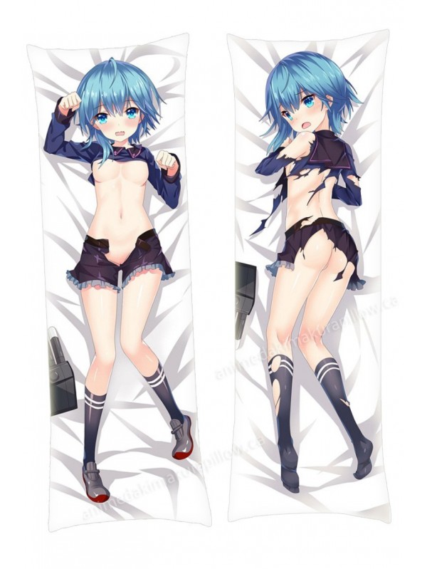 Blue Hair Kantai Collection Anime Dakimakura Japanese Hugging Body Pillow Cover