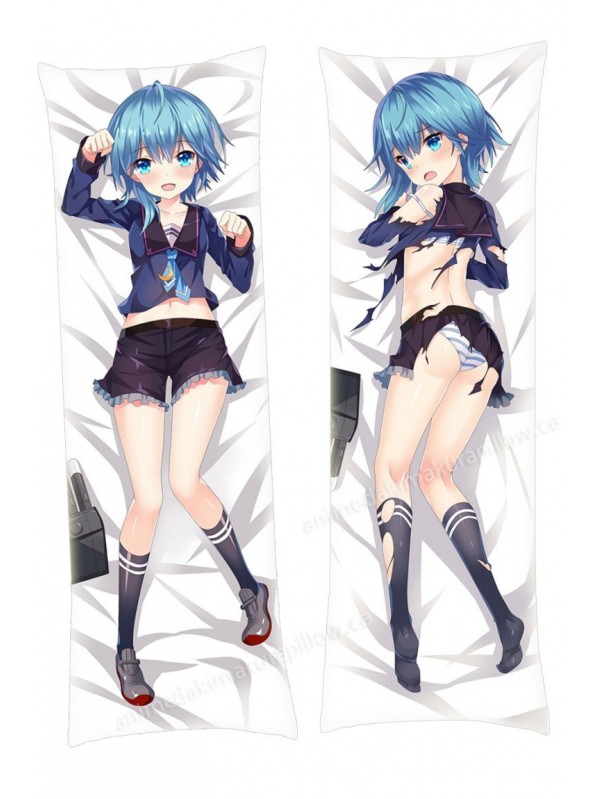 Blue Hair Kantai Collection Anime Dakimakura Japanese Hugging Body Pillow Cover