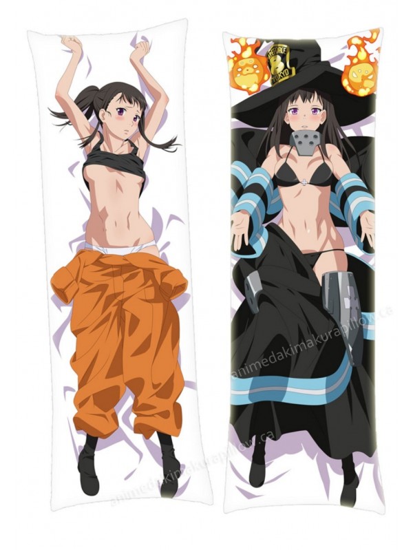 Fire Force Maki Oze Japanese character body dakimakura pillow cover