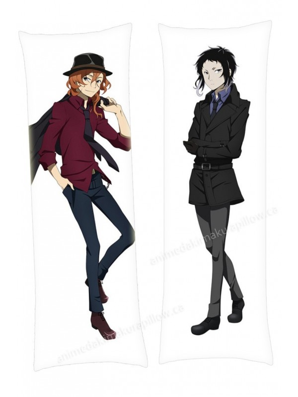 Chuuya Nakahara and Ryuunosuke Akutagawa Bungou Stray Dogs Male Dakimakura Japanese Hugging Body Pillowcase Animes