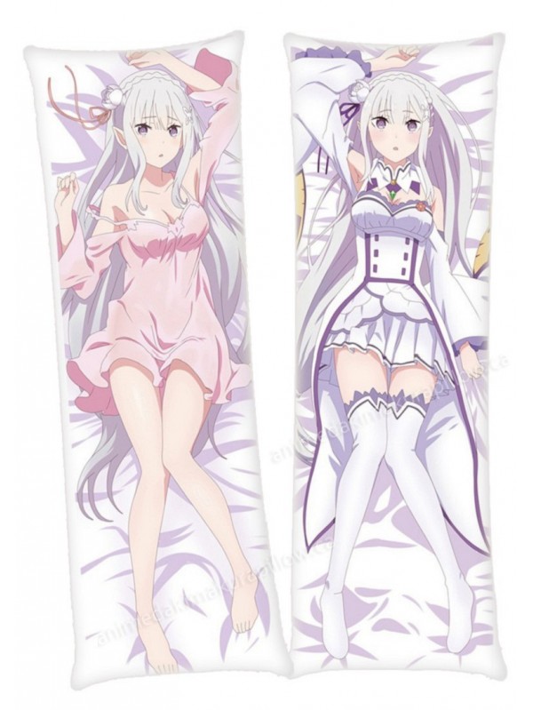 Emilia Re Zero Anime Dakimakura Japanese Hugging Body PillowCases