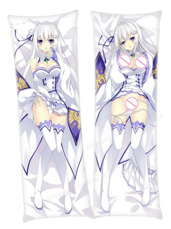 Emilia Re Zero Anime Dakimakura Japanese Hugging Body PillowCases