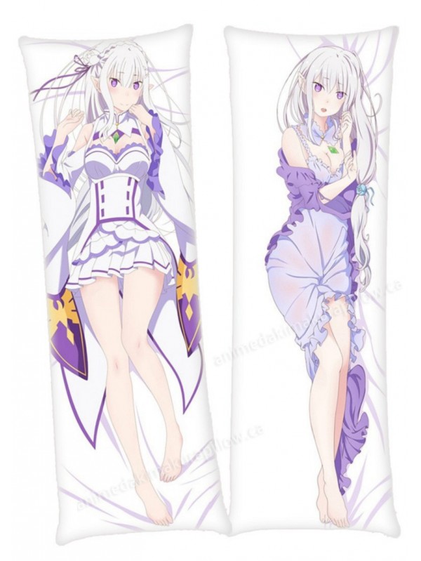 Emilia Re Zero Anime Dakimakura Japanese Hugging Body PillowCases