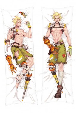 Junkrat Overwatch Male Dakimakura Japanese Hugging Body Pillowcase Anime