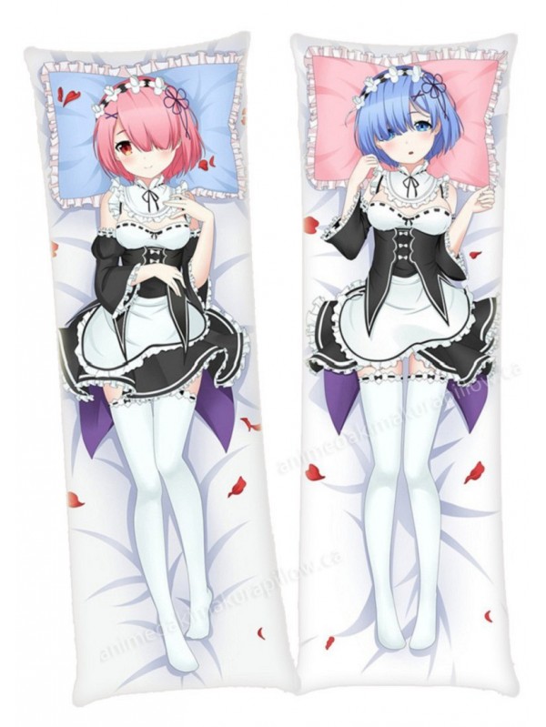 Ram and Rem Re Zero Anime Dakimakura Japanese Hugging Body PillowCases