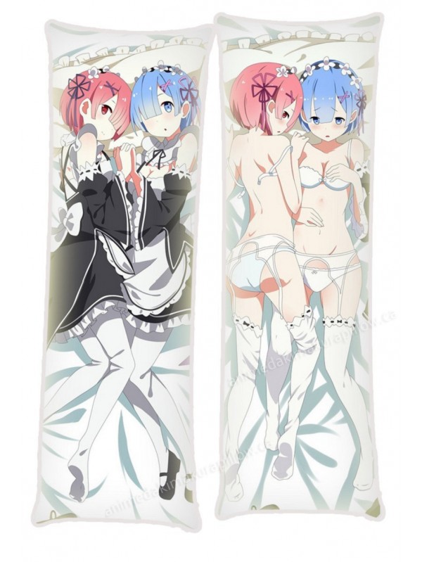 Rem and Ram Re Zero Anime Dakimakura Japanese Hugging Body PillowCases