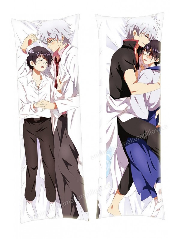 Shinpachi Shimura and Gintoki Sakata Gintama Male Dakimakura Japanese Hugging Body Pillowcase Anime
