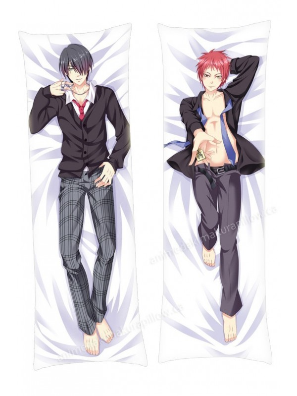 Tatsuya Himuro and Seijuro Akashi Kuroko no Basket Male Dakimakura Japanese Hugging Body Pillowcase Anime