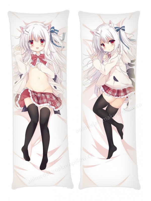 White Hair Girl Anime Dakimakura Japanese Hugging Body PillowCases