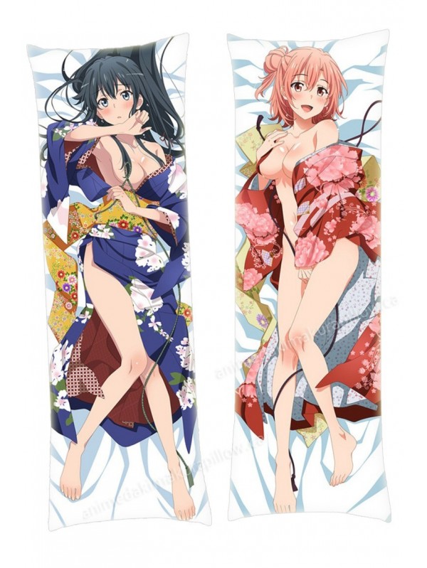 Yukino Yukinoshita and Yui Yuigahama Yahari Ore no Seishun Love Comedy wa Machigatteiru Dakimakura Japanese Hugging Body Pillowcase Anime