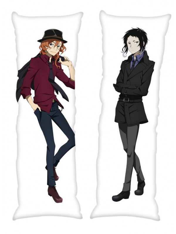 Chuuya Nakahara and Ryuunosuke Akutagawa Bungou Stray Dogs Male Anime Dakimakura Japanese Hugging Body PillowCases