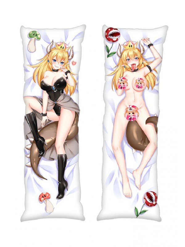 Super Mario Bowsette Princess Bowser Redhead Anime Dakimakura Japanese Hugging Body PillowCases