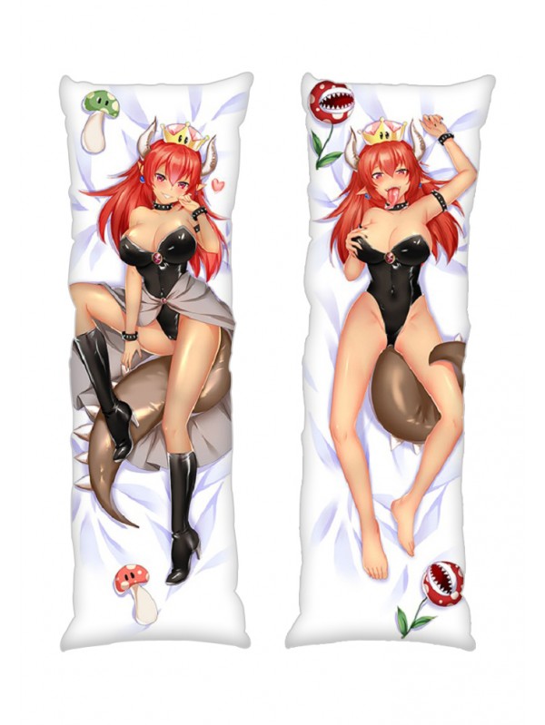 Super Mario Bowsette Princess Bowser Redhead Anime Dakimakura Japanese Hugging Body PillowCases