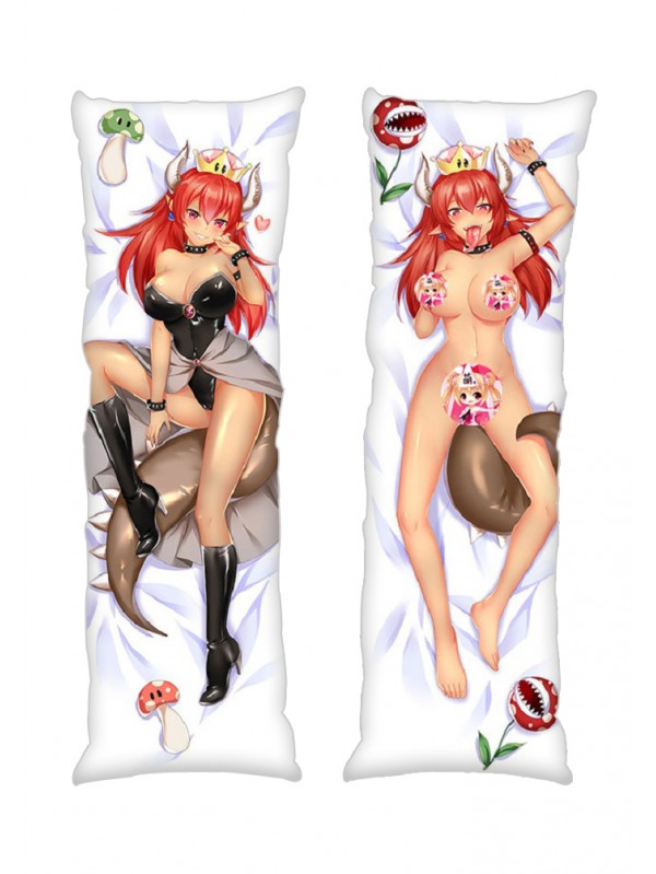 Super Mario Bowsette Princess Bowser Redhead Anime Dakimakura Japanese Hugging Body PillowCases