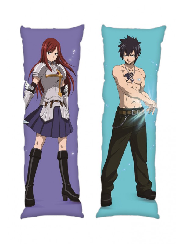 Fairy tail Erza Scarlet Gray Fullbuster Anime Dakimakura Japanese Hugging Body PillowCases