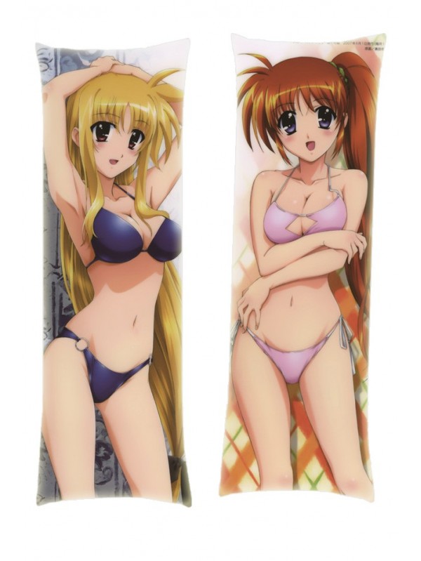 Magical Girl Lyrical Nanoha Fate Testarossa Nanoha Takamachi Dakimakura Body Pillow Anime