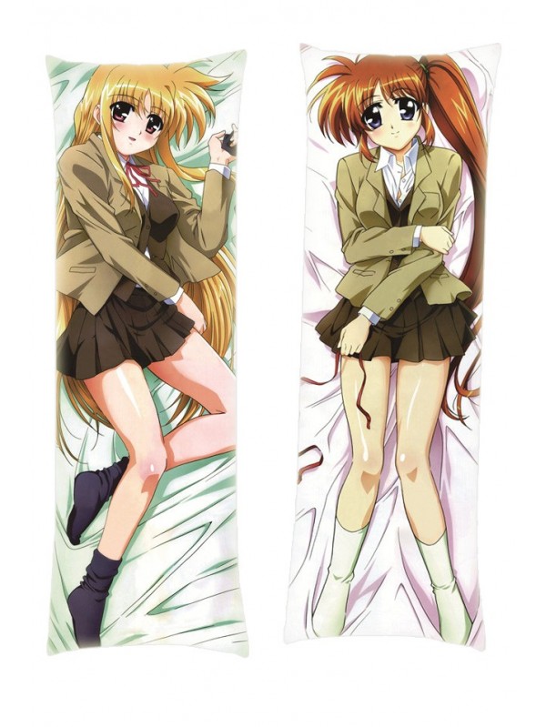 Magical Girl Lyrical Nanoha Fate Testarossa Nanoha Takamachi Dakimakura Body Pillow Anime