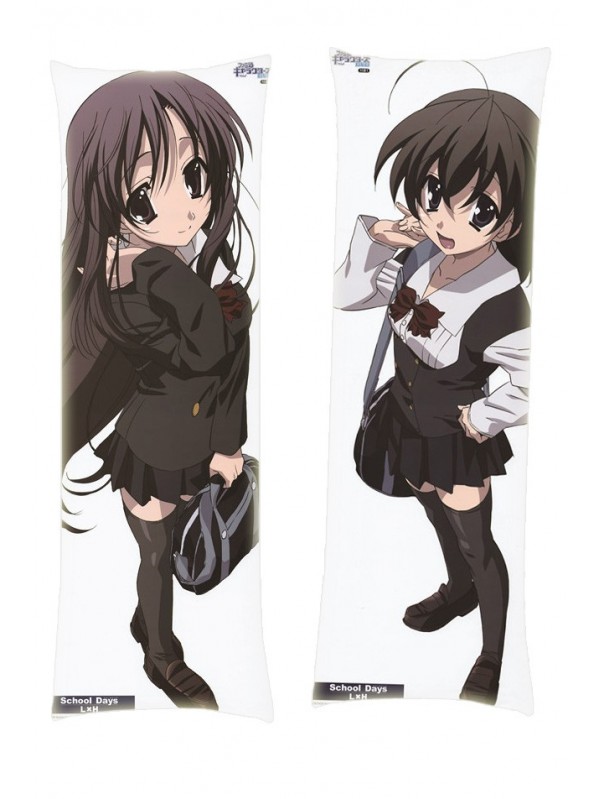School Days Kotonoha Katsura Sekai Saionji Dakimakura Body Pillow Anime