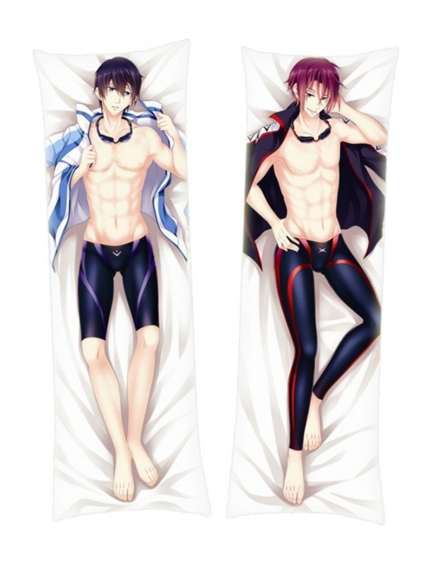 Free Iwatobi Swim Club Haruka Nanase Rin Matsuoka Dakimakura Body Pillow Anime