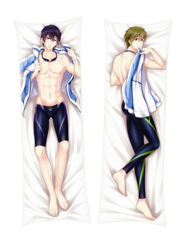 Free Iwatobi Swim Club Haruka Nanase Makoto Tachibana Dakimakura Body Pillow Anime